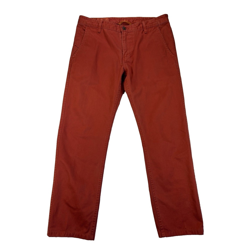 Dockers Men's‎ 33X34 Alpha Khaki Spice Slim Tapered Twill Pants Preppy Casual